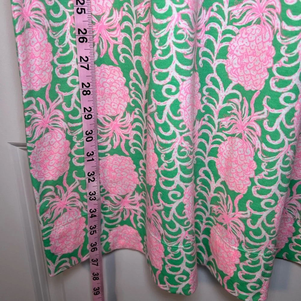 Lilly Pulitzer Pineapple Pink And Green Mercer Dress Size Large - Picture 9 of 11